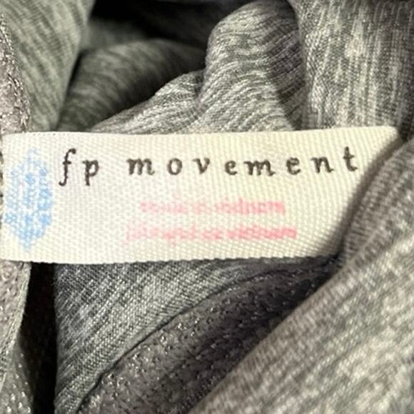 Free People Movement Women's Heathered Gray Athletic Yoga Workout Leggings Sz S - Picture 4 of 5